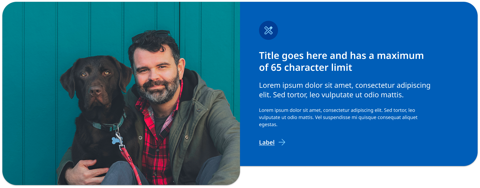 Example of indented image promo panel